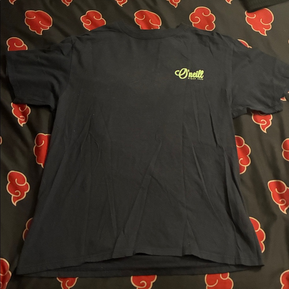 O'Neill Black T-Shirt with Green Logo